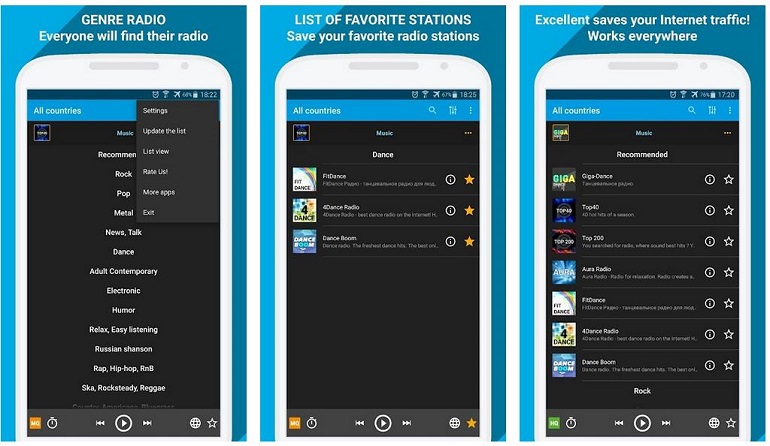 Pcradio app radio per Android gratuite